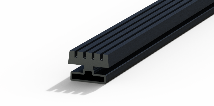 Profil plastic - ROLLING SHUTTER FOR GUIDE RAILS