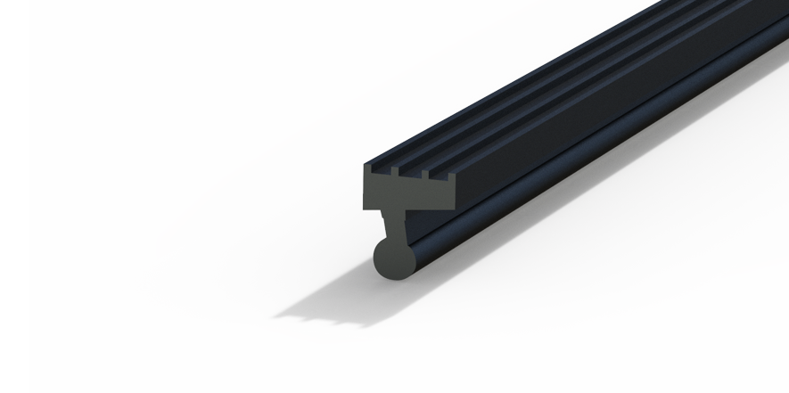 Profil plastic - End slat - 3307