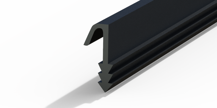 Profil plastic - Guarnizione Settore legno - 1006